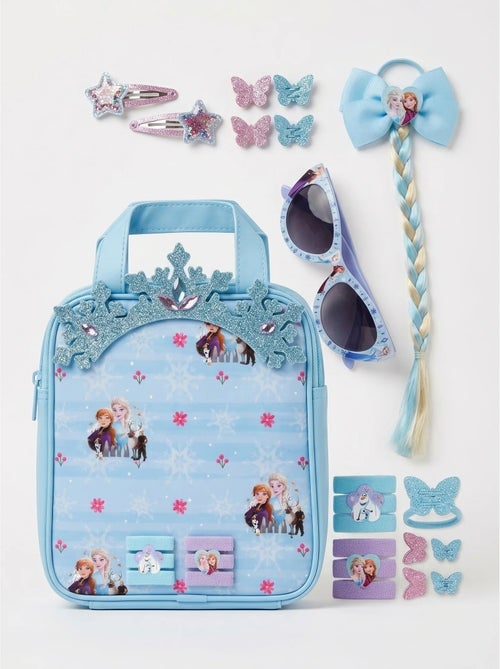 Set de beauté 12 accessoires cheveux avec pochette la reine des neiges disney - Kiabi