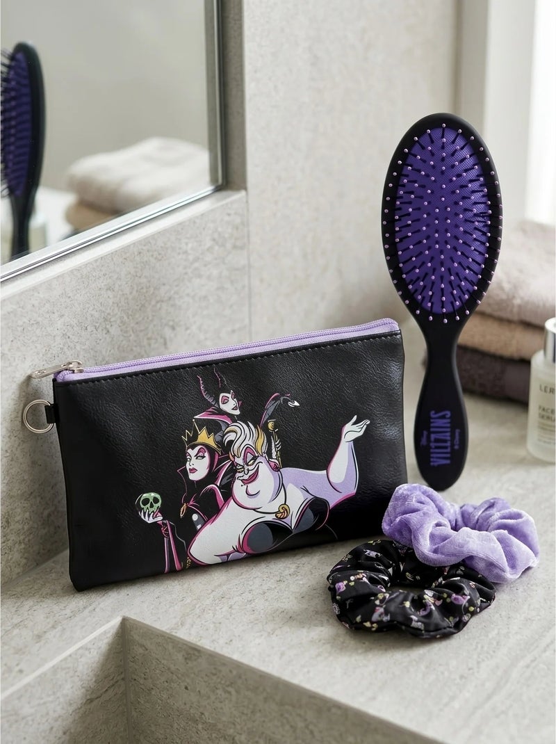 Set de beauté coiffure 4 pièces disney villains Noir - Kiabi
