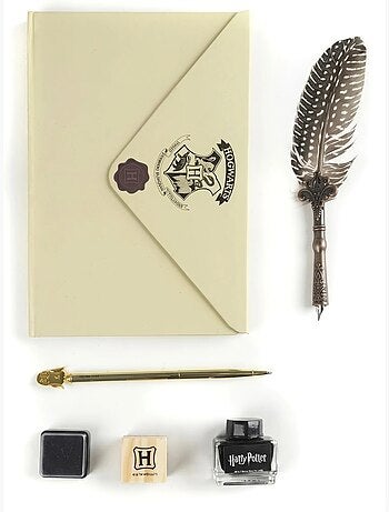 Set de calligraphie stylo plume et papeterie chouette Harry Potter Warner Bros