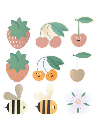 Set de cartes et enveloppes - Just bees Fruits et flowers