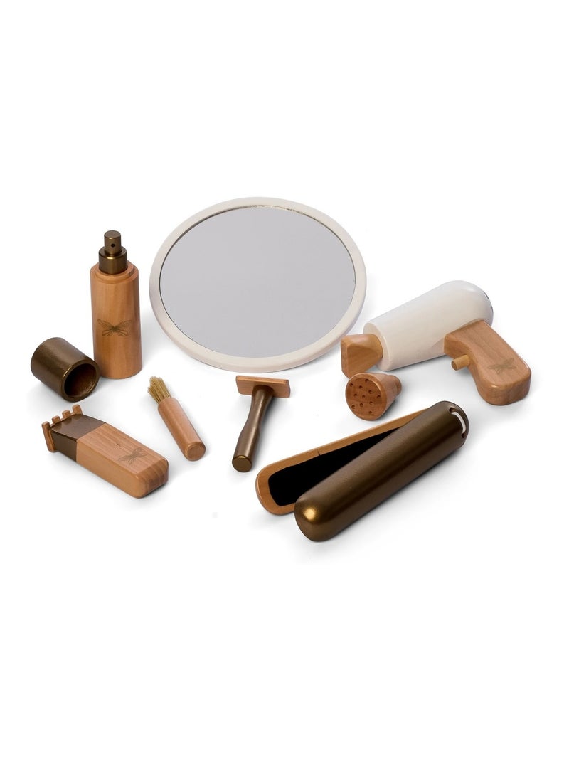 Set de coiffeur - 9 pièces Beige - Kiabi