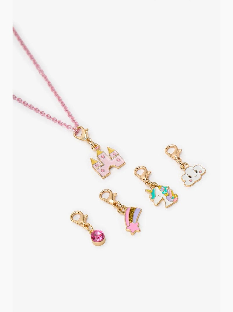 Set de collier licorne pour fille penti Rose - Kiabi