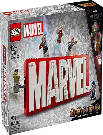 Set de Construction LEGO Marvel Logo avec Super-Héros - 76313