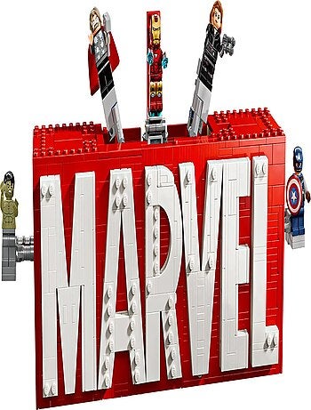 Set de Construction LEGO Marvel Logo avec Super-Héros - 76313