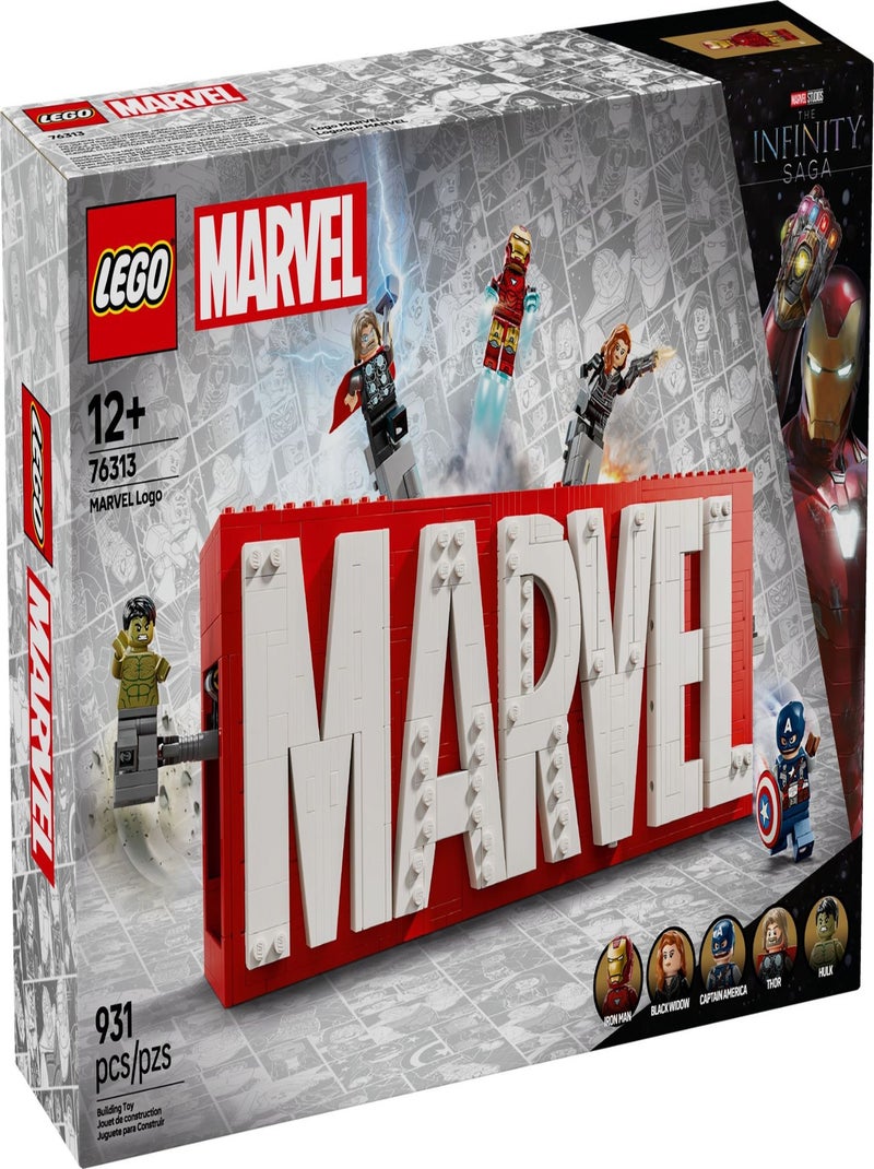 Set de Construction LEGO Marvel Logo avec Super-Héros - 76313 Rouge - Kiabi