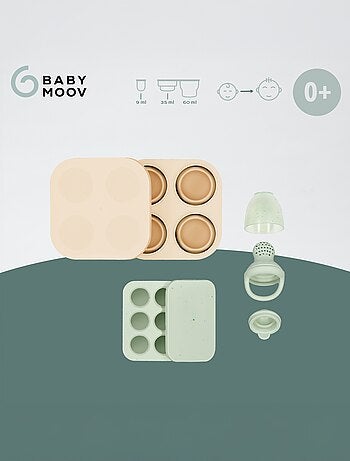 Set de contenants et grignoteuse en silicone