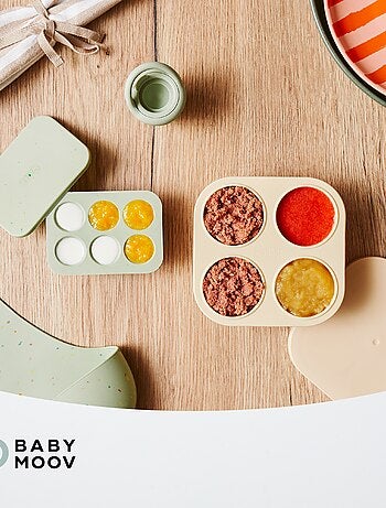 Set de contenants et grignoteuse en silicone