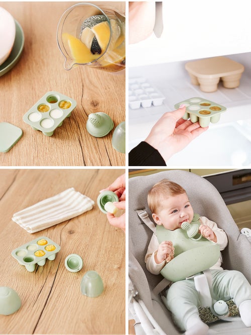 Set de contenants et grignoteuse en silicone - Kiabi