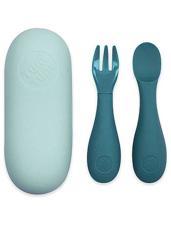 Set de couverts en silicone Bleu