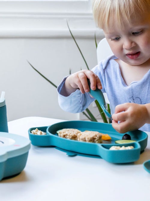 Set de couverts en silicone Bleu - Kiabi