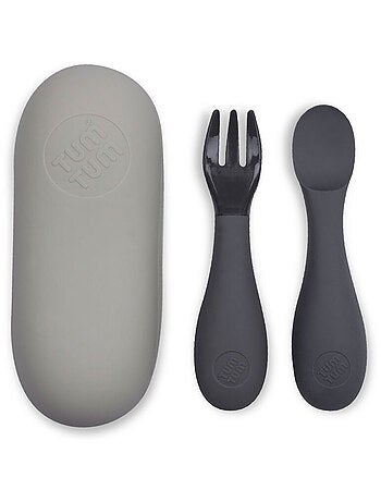 Set de couverts en silicone Gris