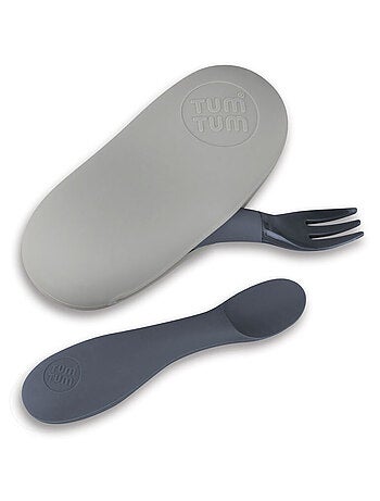 Set de couverts en silicone Gris