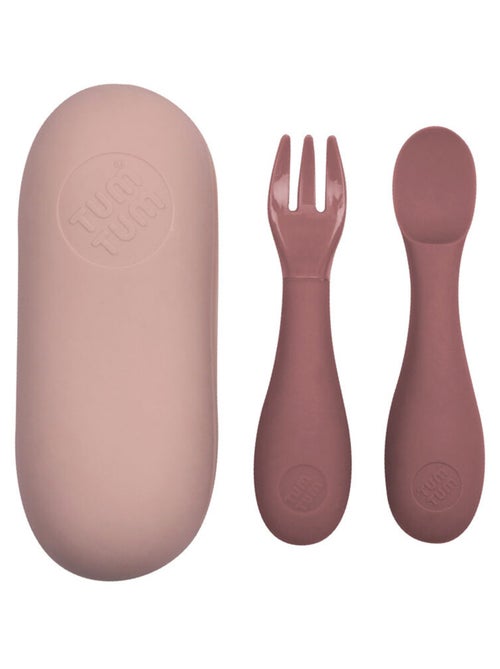 Set de couverts en silicone Rose - Kiabi