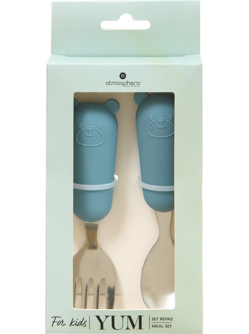 Set de couverts pour enfant YUM Bleu - Kiabi