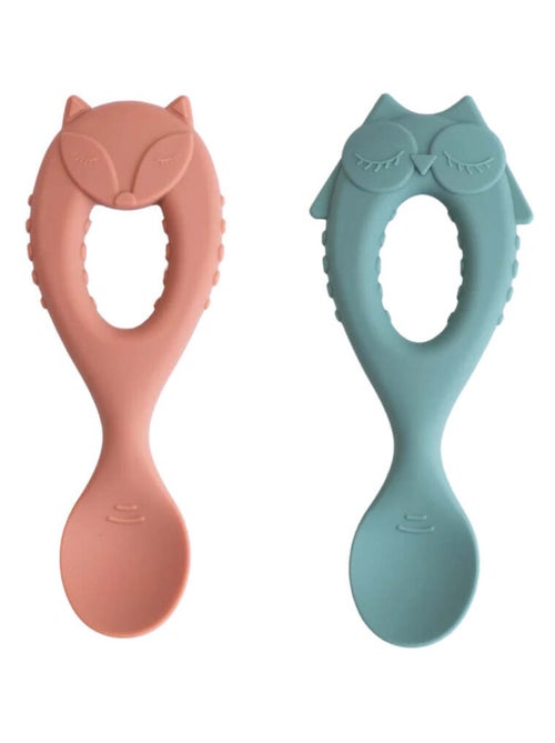 Set de Cuillères Bébé en Silicone Tidy Tot - Kiabi