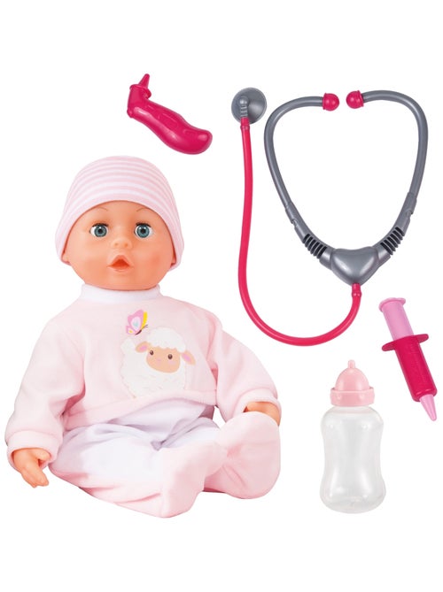 Set de doctuer avec poupée bébé avec son 33cm - Kiabi Set de doctuer avec poupée bébé avec son 33cm - Kiabi