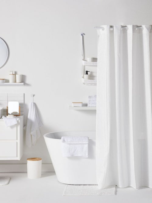 Set de douche panier + rideau de douche + tapis de douche - Kiabi