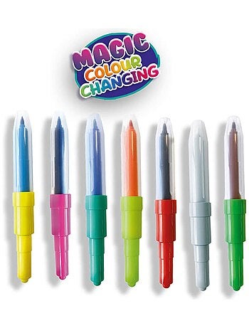 Set de feutres aérographes : Blow airbrush pens : Changement de couleur magique
