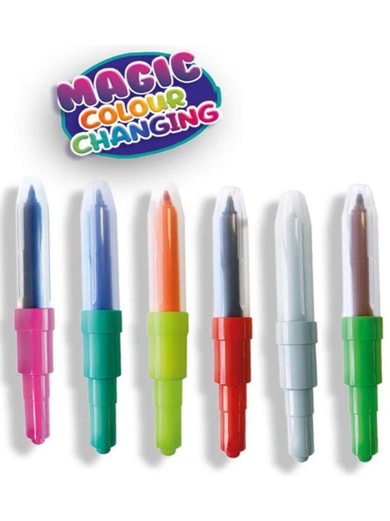 Set de feutres aérographes : Blow airbrush pens : Changement de couleur magique N/A - Kiabi