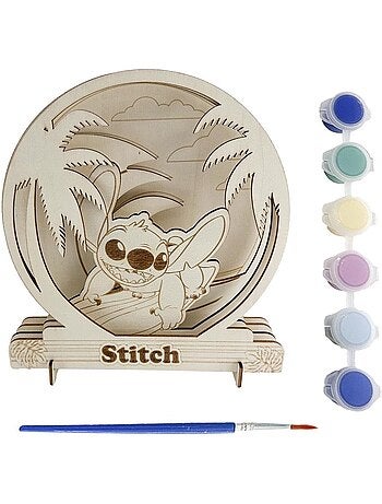 Set de figurines à peindre - Stitch - Disney - Bois - Activités créatives pour enfants