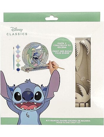 Set de figurines à peindre - Stitch - Disney - Bois - Activités créatives pour enfants