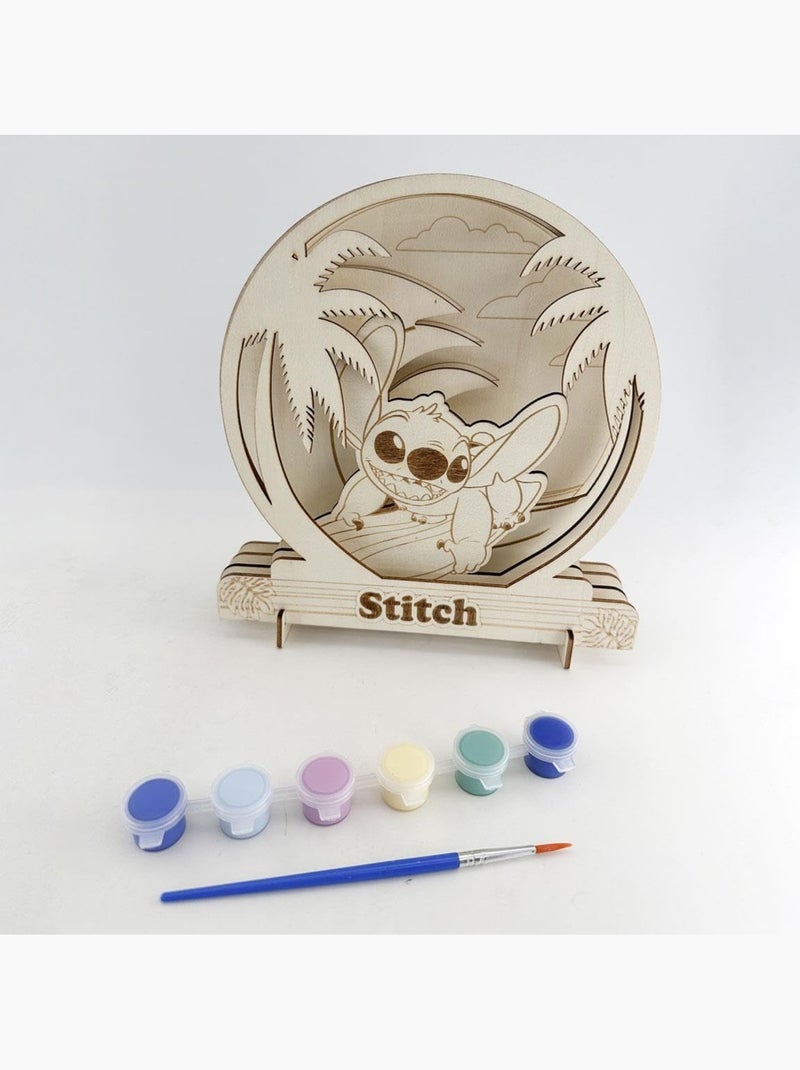 Set de figurines à peindre - Stitch -  Disney - Bois - Activités créatives pour enfants N/A - Kiabi