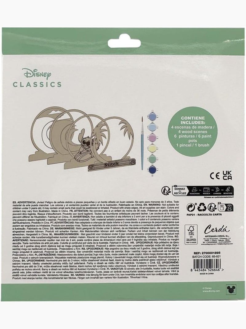 Set de figurines à peindre - Stitch -  Disney - Bois - Activités créatives pour enfants N/A - Kiabi