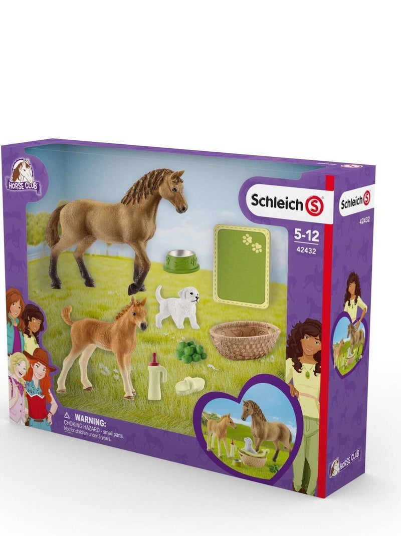 Set de figurines et accessoires - Les soins pour bébé animaux d'Horse Club Sarah N/A - Kiabi