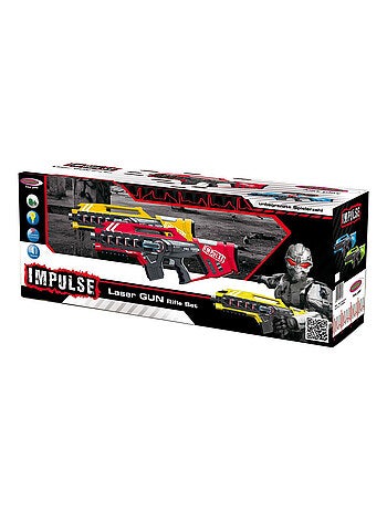 Ensemble de Fusils Laser Impulse Bleu et Vert pour Enfants