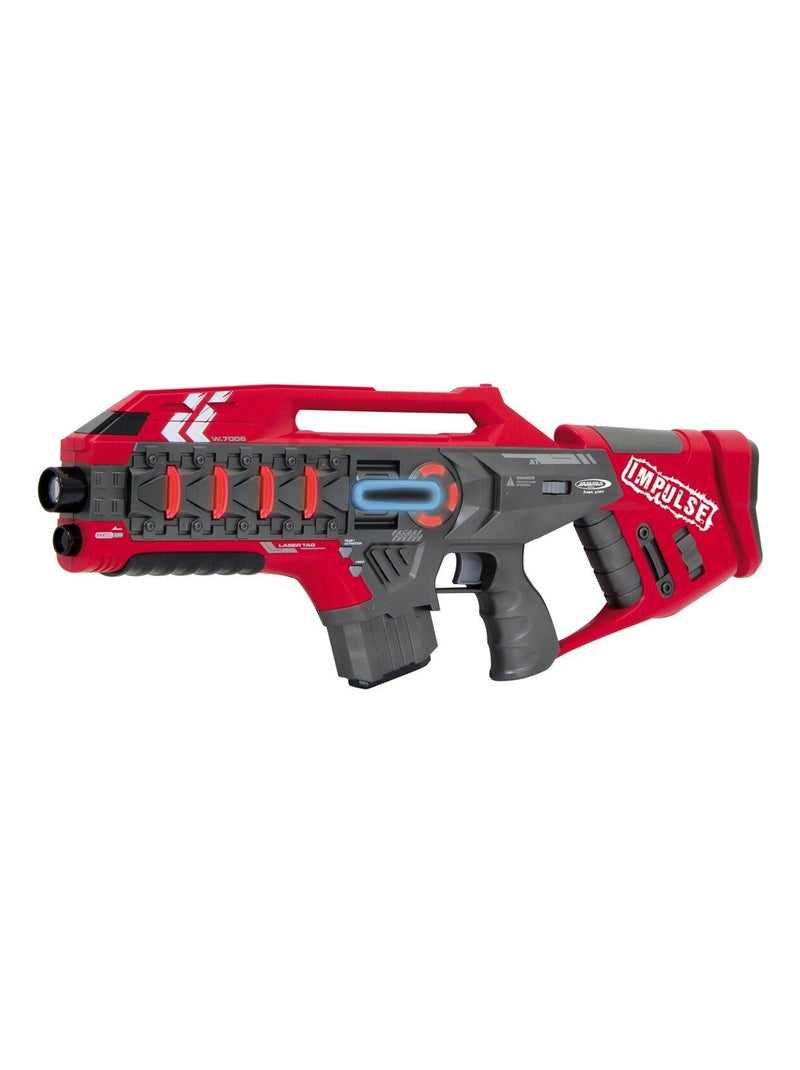 Set de Fusils Laser Impulse Jaune et Rouge pour Enfants Rouge - Kiabi
