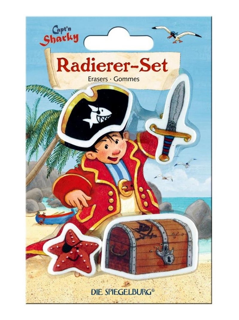 Set de gommes Capt'n Sharky Multicolore - Kiabi
