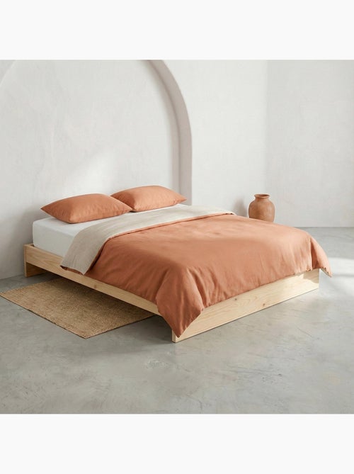 Set de housse de couette 100% coton, avec taie(s) d’oreiller, bicolore réversible - Gamusi. - Kiabi Set de housse de couette 100% coton, avec taie(s) d’oreiller, bicolore réversible - Gamusi. - Kiabi