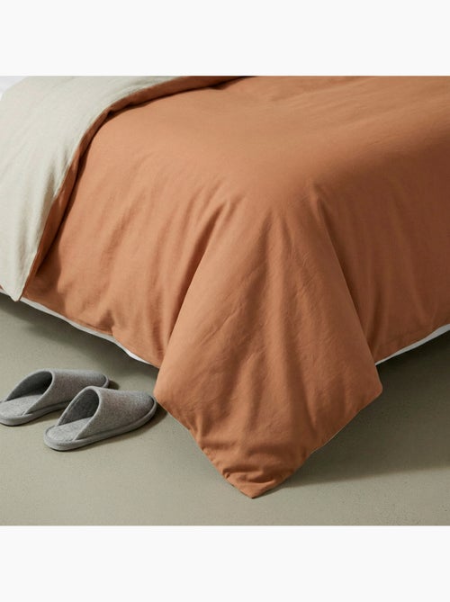Set de housse de couette 100% coton, avec taie(s) d’oreiller, bicolore réversible - Gamusi. - Kiabi Set de housse de couette 100% coton, avec taie(s) d’oreiller, bicolore réversible - Gamusi. - Kiabi