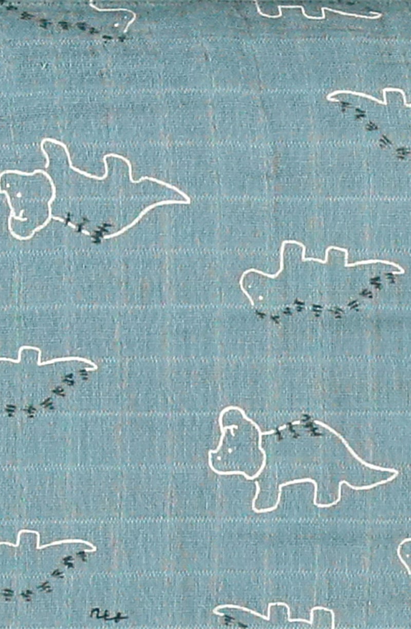 Set de housses pour couffin et berceau en mousseline BIO, Bleu - Kiabi