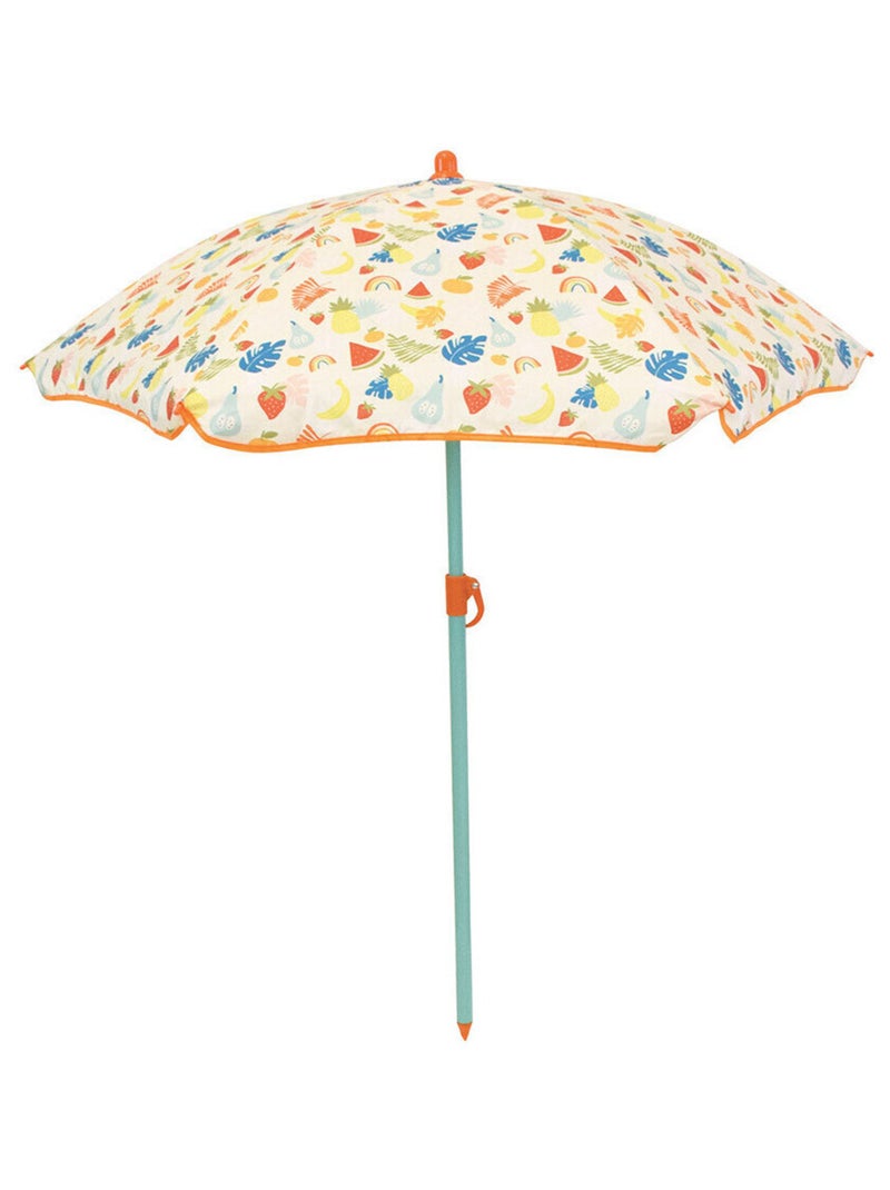 Set de jardin Fruity's incluant 1 Table Ronde, 2 Chaises, 1 Parasol pour enfant Orange - Kiabi
