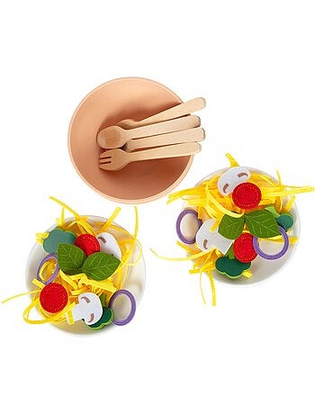 Set de jeu avec des pâtes