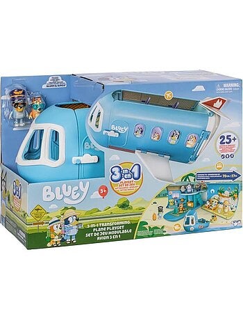 Set de jeu Avion 3 en 1 transformable hôtel/bateau sonore - Bluey