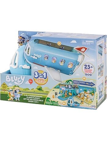 Set de jeu Avion 3 en 1 transformable hôtel/bateau sonore - Bluey