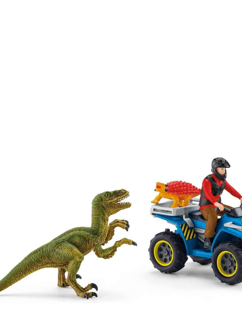 Set de jeu dinosaures :  Fuite sur quad face au vélociraptor N/A - Kiabi