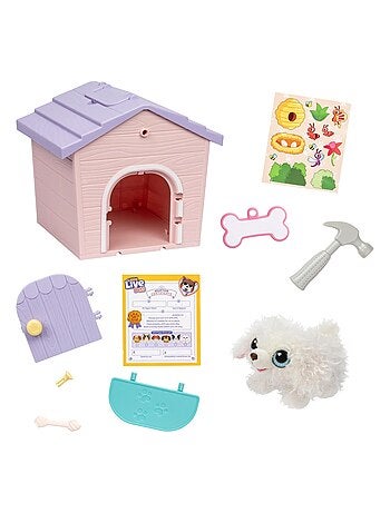Set de jeu peluche et niche. Révélation surprise