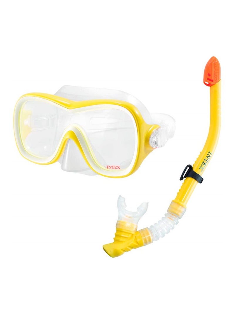 Set de masque et tuba pour enfant de 8 ans et + Jaune - Kiabi