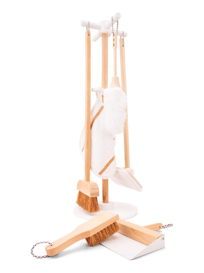 Set de ménage en bois Blanc - Kiabi