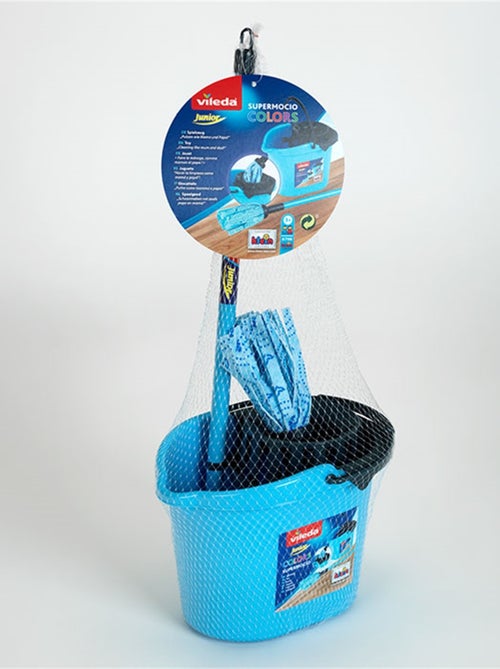 Set de ménage Vileda avec seau et balai à franges Color Line - Kiabi