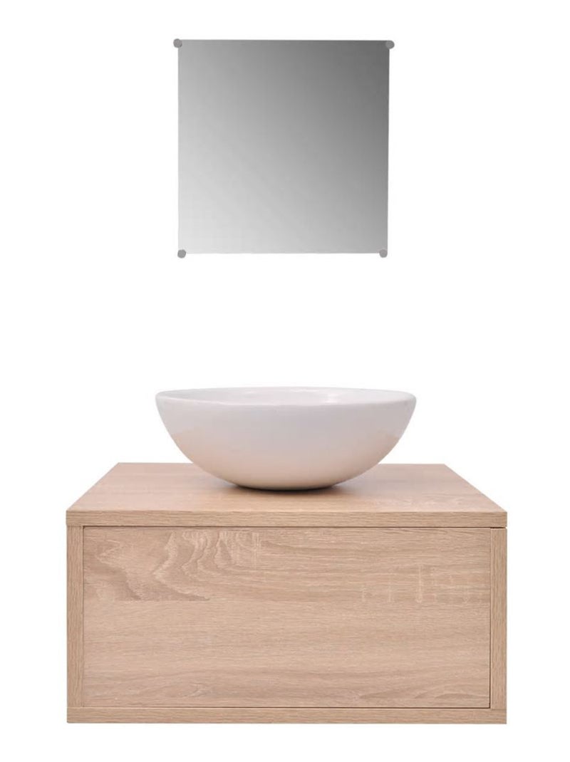 Set de meubles de salle de bain Beige - Kiabi