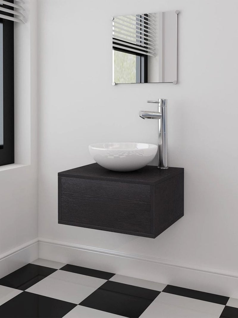 Set de meubles de salle de bain Noir - Kiabi