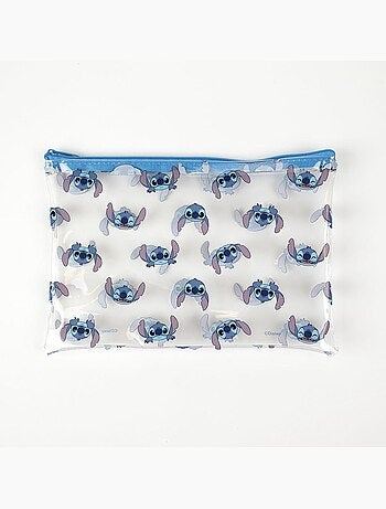 Set de papeterie - Stitch - Disney - Trousse transparente -Cahier, crayons et accessoires scolaires