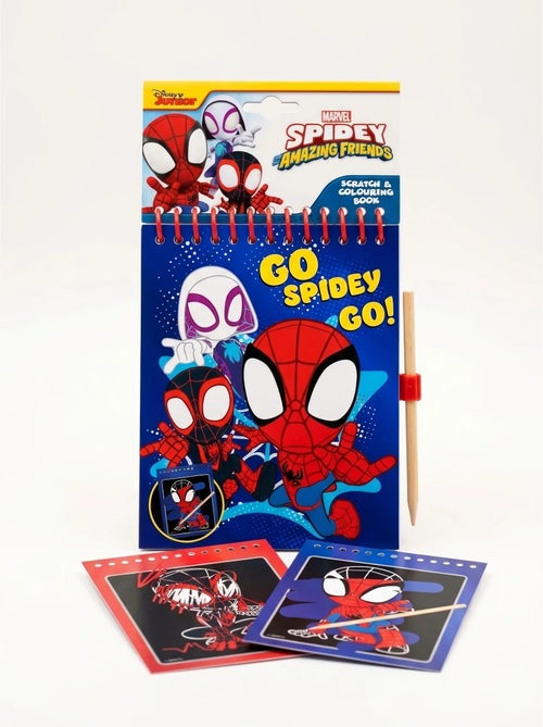 Set de papeterie carnet à gratter spidey marvel - Kiabi