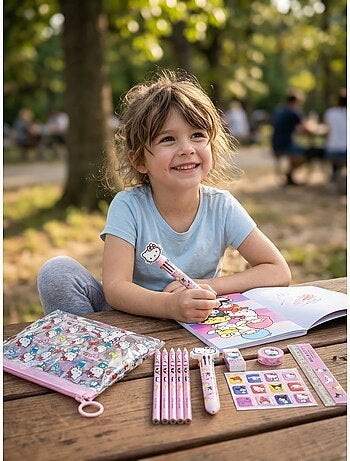 Set de papeterie trousse complète hello kitty sanrio