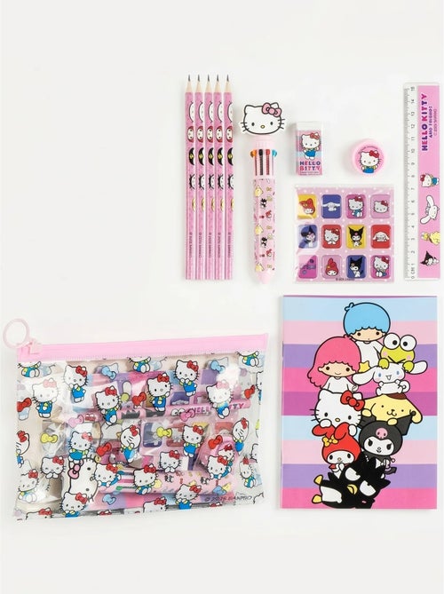 Set de papeterie trousse complète hello kitty sanrio - Kiabi Set de papeterie trousse complète hello kitty sanrio - Kiabi