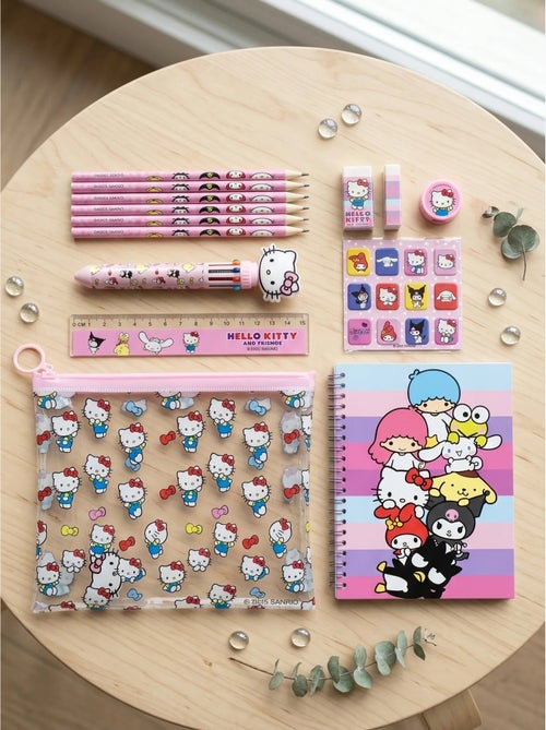 Set de papeterie trousse complète hello kitty sanrio - Kiabi Set de papeterie trousse complète hello kitty sanrio - Kiabi